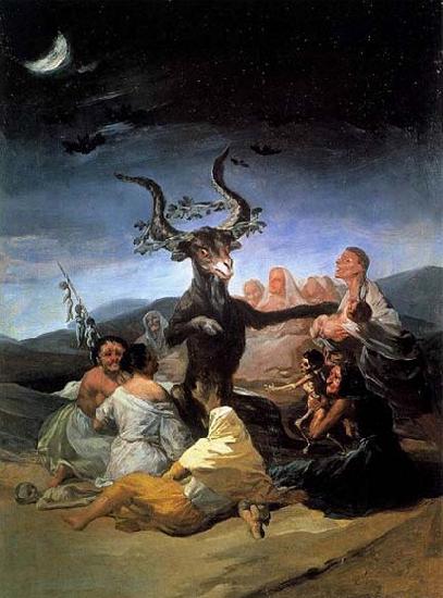 Francisco de goya y Lucientes Witches- Sabbath Sweden oil painting art